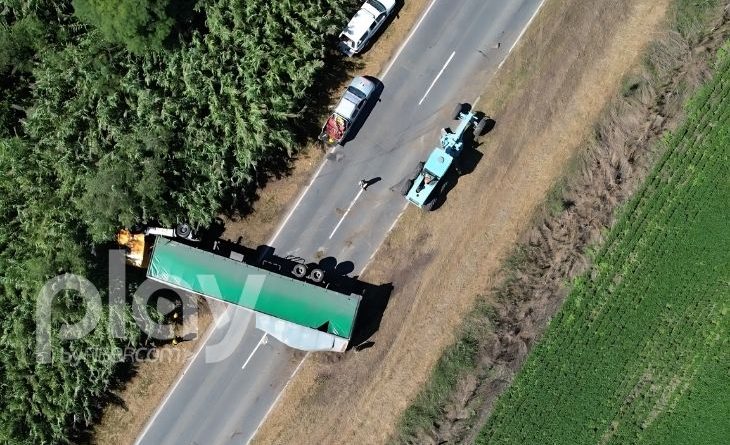 Accidente ruta 11 cabal video drone