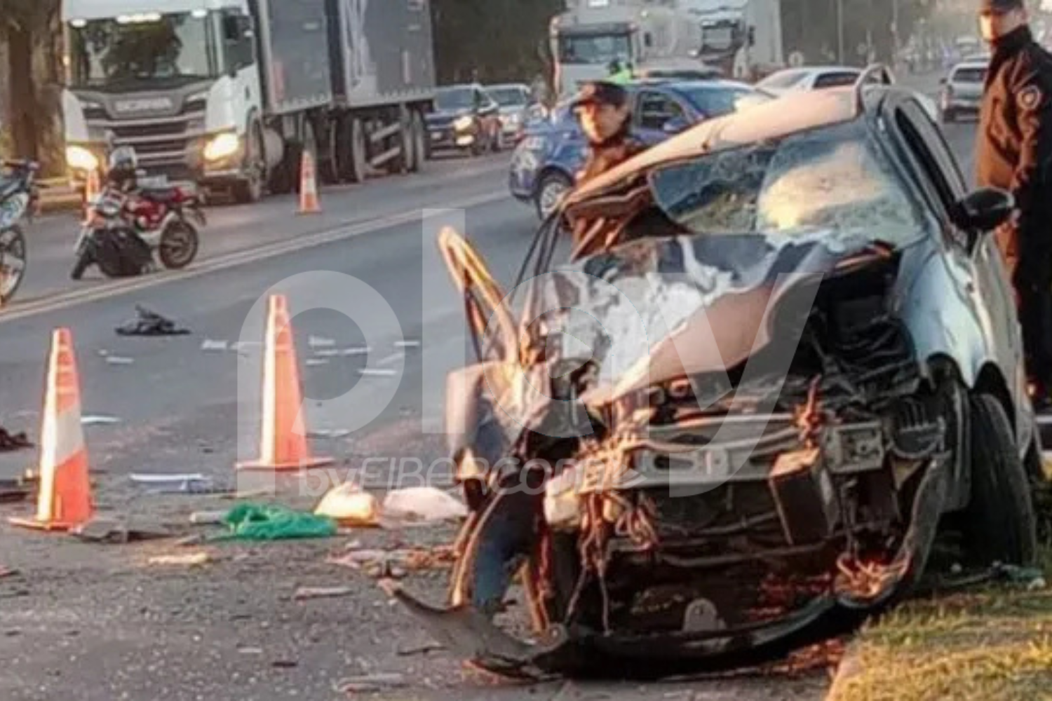 Murió un joven tras chocar contra un árbol sobre la Ruta Nacional 11